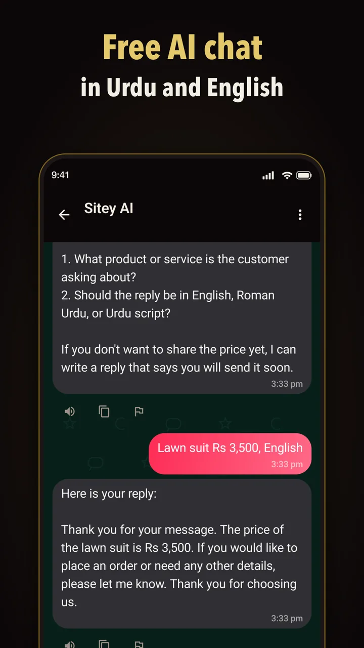 Free AI chat in Urdu and English