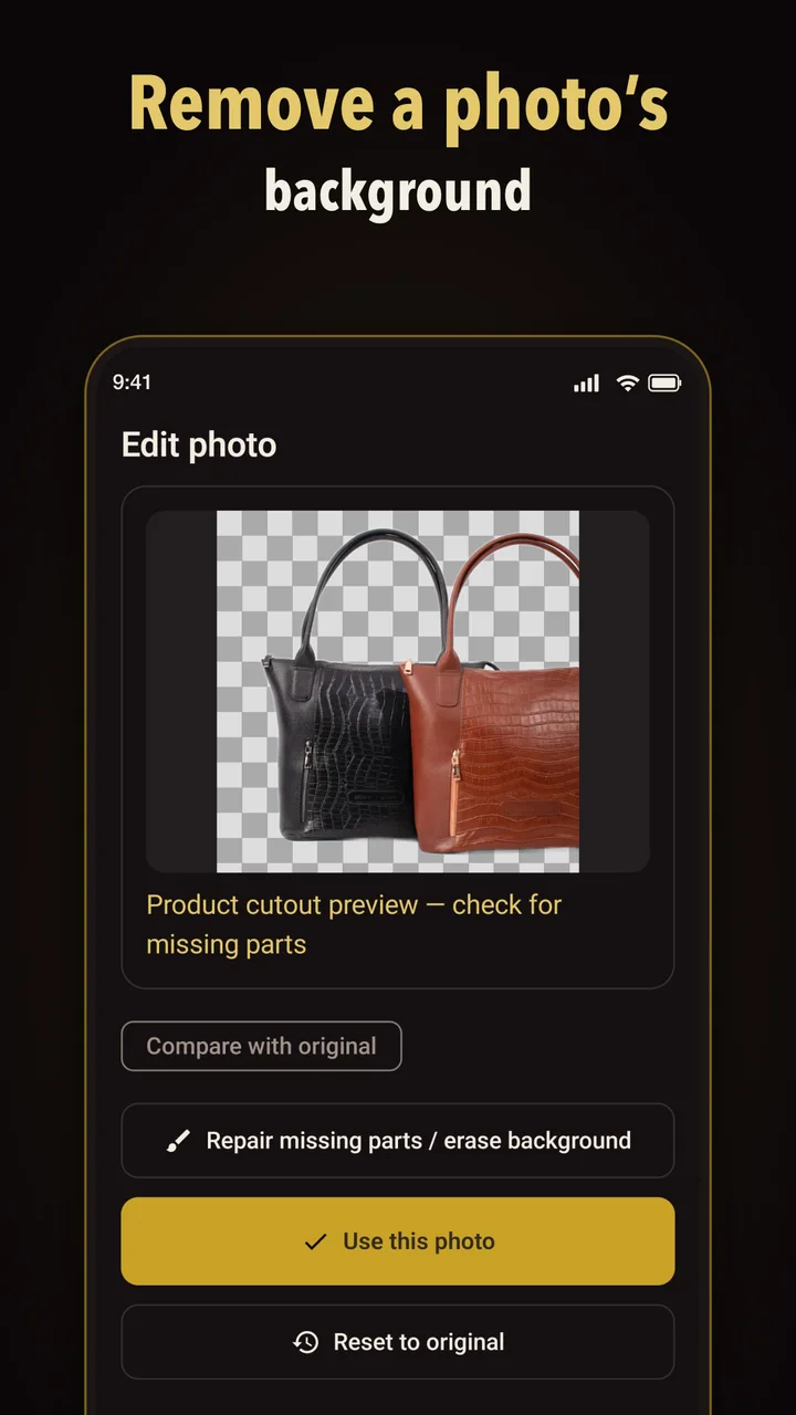 Remove a photo’s background