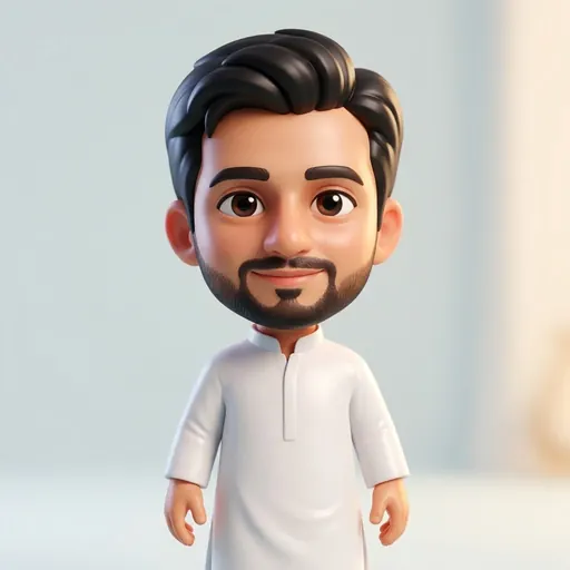 Cute 3D caricature: example made with Gemini