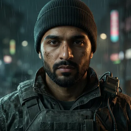 MW4 فلمی کلوز اپ، بارش میں: جیمنائی سے بنی مثال