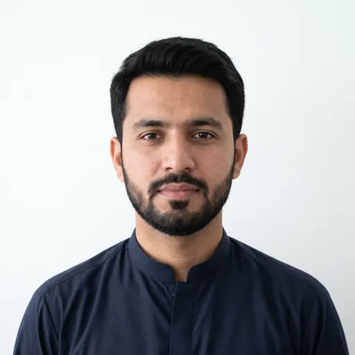 Passport-size photo, white background: example made with Gemini